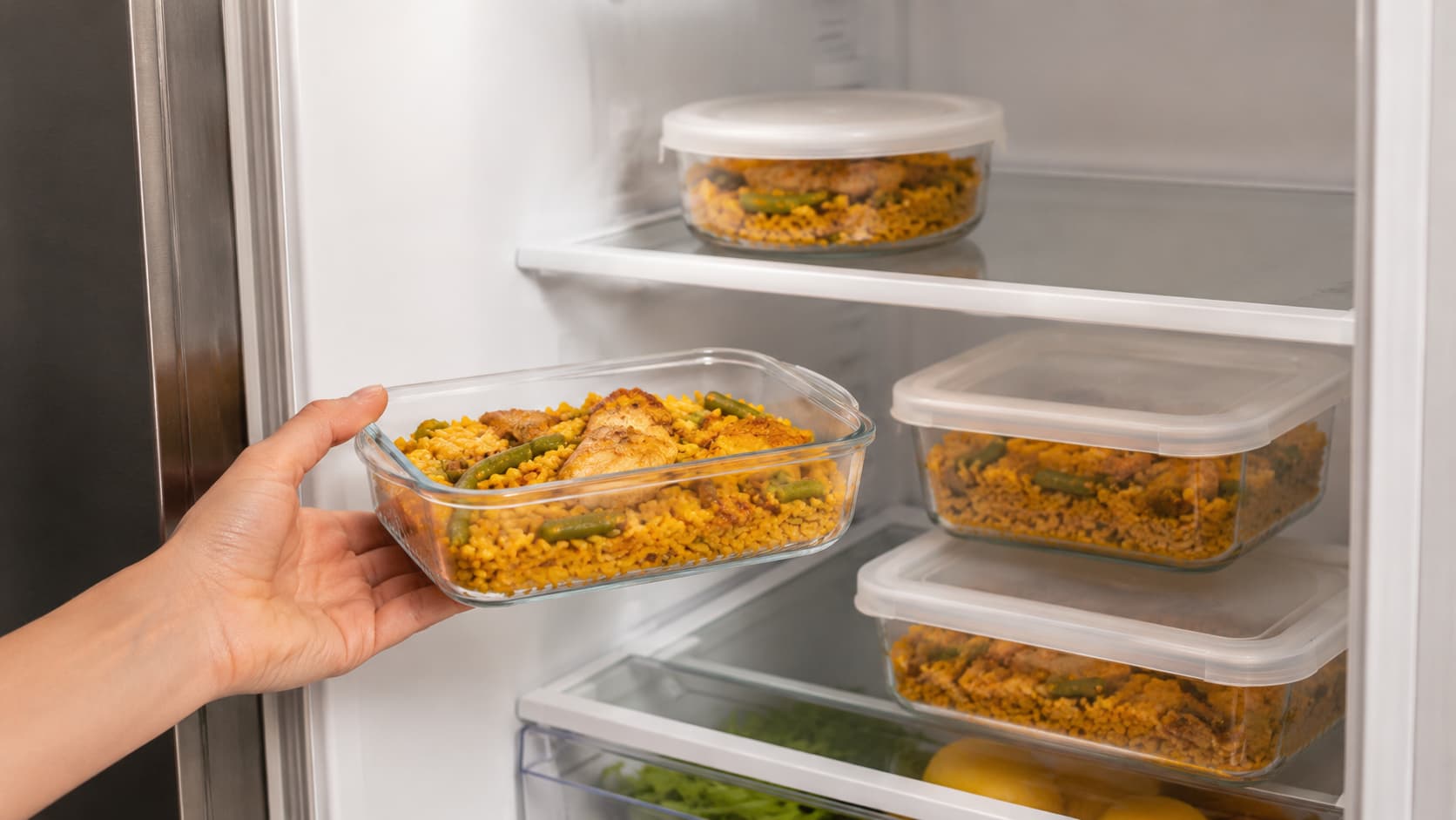 guardar paella en porciones